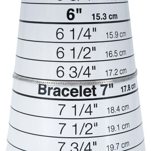 Vintage Speidel Sterling Silver 925 Herringbone Chain Bracelet 6.75" - Picture 4 of 5